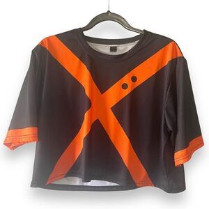 Bakugo My Hero Crop Knit Top, Size XXL